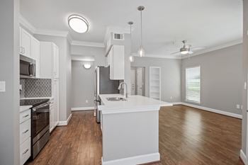 Large kitchen counter